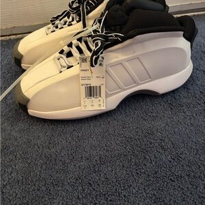 Adidas Black and White Basketball Shoes